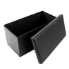 2 SEATER DOUBLE LARGE FOLDING STORAGE FAUX LEATHER OTTOMAN POUFFE SEAT STOOL BOX