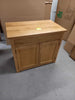 London Solid Oak Hideaway Home Office Computer Desk SLIGHT SECONDS UK46-F977