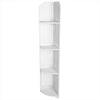 4 Tier Bathroom Corner Shelf Display Stand Dampproof Floor Stand Cabinet Unit