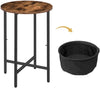 Round Side Table Sofa End Coffee Table Bedside Table 40 x 40 x 60.5 cm