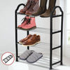 4 TIER SHOE RACK STORAGE ORGANISER STAND SHELF SHOE TRAINERS HOLDS 6-8 PAIRS