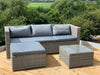 Victoria Rattan Garden Furniture Corner Sofa Lounge Set In/Outdoor Extra Wide