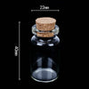 50pc 40mm Small Mini Glass Jars Corks Wedding Favours Craft Art Vial Bottles NEW