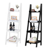 Wooden 4 Tier Ladder Shelf Bookshelf Storage Display Shelving Unit Free Standing