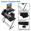 ONETWOFIT Corner L-Shape Desk Home Office Gaming Computer PC Workstation Black