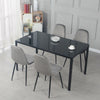 4 PCS Dining Chairs Velvet Padded Seat Metal Legs Kitchen Lounge Restaurant Home