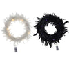 LED Devil Angel Feather Wreath With Light Halloween Party Hanging Front Door DIY