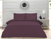 Plain Dyed Percale Duvet Quilt Cover Bedding Set Pillow Case Single Double King