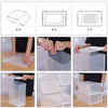 8 Cube White Plastic Shoe Boxes Durable Storage Cabinet Organizer Shelf Cupboard