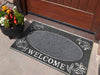New Heavy Duty Rubber Indoor Outdoor Welcome Non-Shedding Scraper Front Door Mat