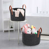 Bedroom Closet Clothing Toy Storage Felt Storage with Handle Basket Bin Home uk