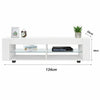 White High Gloss TV Unit Cabinet Stand LED Shelves Storage Furniture Living Room