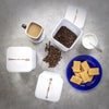 EHC Set of 3 Tea, Coffee and Sugar Kitchen Storage Containers Jars Set