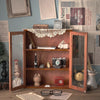 Vintage Wall Mounted Cupboard Wooden Storage Cabinet Rustic Display Shelf Unit