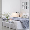 LUXURY CHUNKY CABLE KNIT HAND-WOVEN SOFA BED CHAIR BLANKET THROW