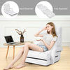 2-In-1 Folding Lazy Sofa Bed 5-Position Adjustable Armchair Floor Sofa W/ Pillow