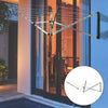 Wall Mounted 5Arm 26m Clothes Airer Folding Concertina Cloth Dryer Washing Line