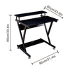 Small Computer Desk PC Laptop Table w/ 2 Shelves Home Office Study Workstation