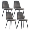 Set of 2/4/6 Velvet Dining Chairs Padded Seat Metal Legs Kitchen Home Office UK