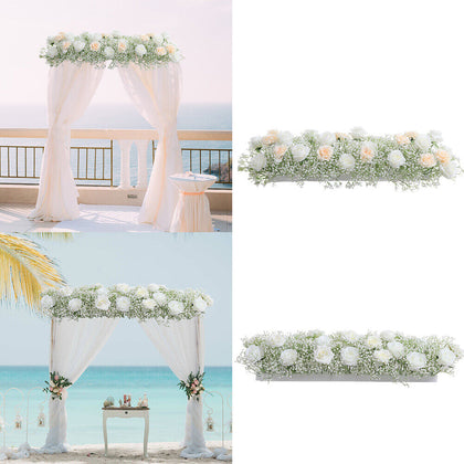 Artificial Flower Gypsophila Wedding Arch Road Guide Garland Runner Party Decor