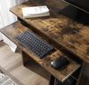 Modern Computer Desk Small Kids Study Workstation Table Industrial Rustic Metal