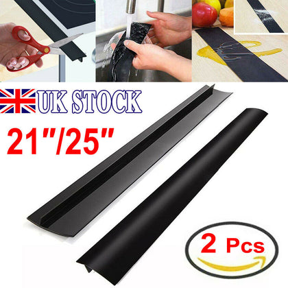 2X Silicone Kitchen Seals Gap Filler Stove Counter Gap Cover for Cooker Worktop