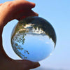 60/80/100mm Clear Glass Crystal Healing Ball Photography Lens Sphere Decor Gifts