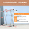 Double Garment Clothes Heavy Duty Rack Shelf Shirt Adjustable Hanging Rail Stand