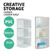 White 3 Tier Wall Mounted Corner Shelf/Shelves Display Dampproof Unit Bathroom
