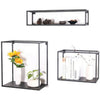 Wall Mounted Metal Wall Shelf Decorative Floating Shelves Bookshelf Record Hoder