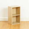 SALE 2 Tier Wooden Oak Cube Bookcase Storage Unit Shelving/Shelves Wood #150