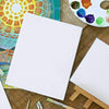 4Pcs Large Blank Artist Canvas Art Board Plain Painting Stretched Framed White
