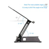 Aluminum Laptop Stand Multi-Angle Computer Riser Elevator Ergonomic & Heat-Vent