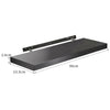 Portable Floating Wall Shelves Storage Display Shelf Black /White MDF Wall Mount