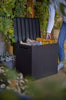 Keter Garden Storage Box City 113L Outdoor Entryway Trunk Chest Bench Box