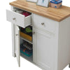 Compact 2 Doors 2 Drawer Sideboard Storage Cabinet Cupboard White Oak