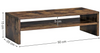 Industrial Monitor Stand Vintage Computer Desk PC Laptop Riser Rustic Tidy Shelf