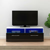 Modern 100cm Black & White TV Unit Stand Cabinet Cupboard with LED Living Room