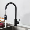 Black Kitchen Sink Taps Pull Out Spray Single Lever Swivel Spout Brass Mixer Tap