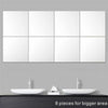 30X30CM Mirror Tile Wall Sticker Square Self Adhesive Room Bathroom Decor Stick