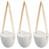 Set of 3 Modern Ceramic Wall Hanging Plant Pot Planter Indoor Outdoor Home Decor
