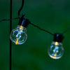 20 LED Solar String Lights Garden Outdoor Fairy Vintage Edison Bulb Summer Party