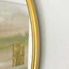 Industrial Gold Round Frame Home Bathroom Glass Wall Mounted Vanity Mirror 50cm