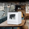 Table Top Mini Dishwasher 6-Program Freestanding 5L Dish Cleaner LED Dish Basket
