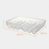 34 Grid Egg Food Container Eggs Refrigerator Storage Box Crisper Clear Portable
