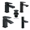 Black Square Waterfall Bathroom Tap Basin Mixer BRASS Sink Mono Faucet -CHEAP