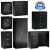 Wardrobe Black Chest Of Drawers Dressing Bedside Table Cabinet Bedroom Furniture