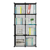 12 Cube Wire Grid Unit DIY Shelving Bookcase Shelf Storage Display Cabinet