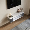 Small Floating TV Unit Stand Wall Mounted Cupboard Media Console Cabinet 100CM