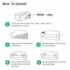 1/2/3 Sofa Covers Couch Slipcover Stretch Elastic Fabric Settee Protector Soft